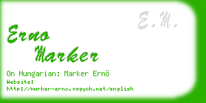 erno marker business card