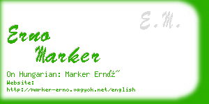 erno marker business card